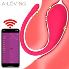 Женский вагинальный вибратор с Bluetooth, Стимуляция клитора, фаллоимитатор для точки G, женские вибраторы, женский фаллоимитатор с дистанционным управлением через приложение