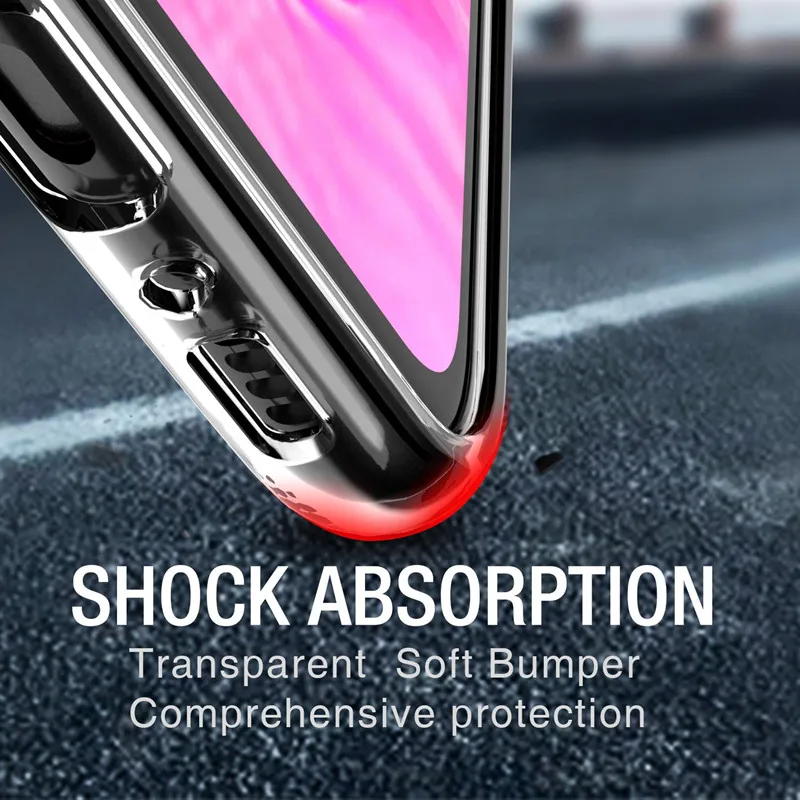 Luxury Funda Cases For iphone XR X XS Max 6 6S 7 8 Plus Cover Crystal Clear Soft Tough Bumper Phone Case 11 Pro MAX Coque |