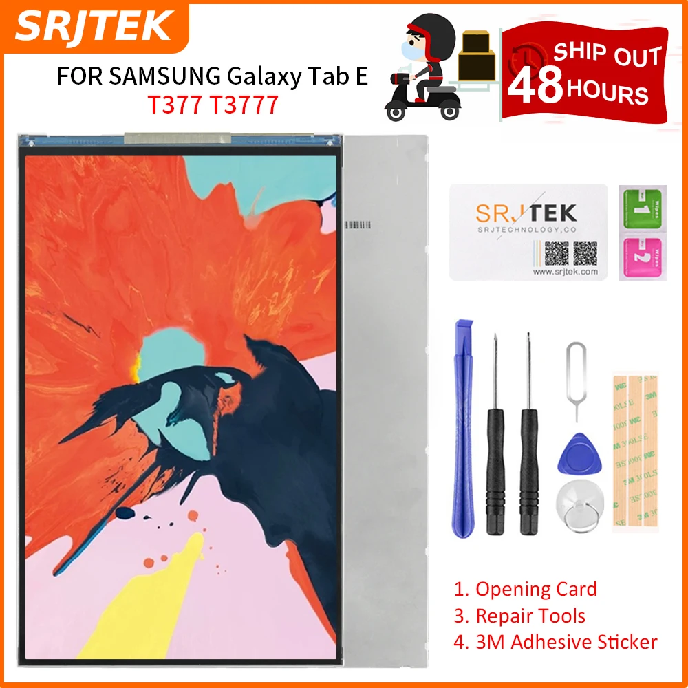 

Srjtek 8" LCD For Samsung Galaxy Tab E 8.0 T3777 T377 LCD Display Matrix Screen Tablet PC Replacement Parts T377 T3777 Screen