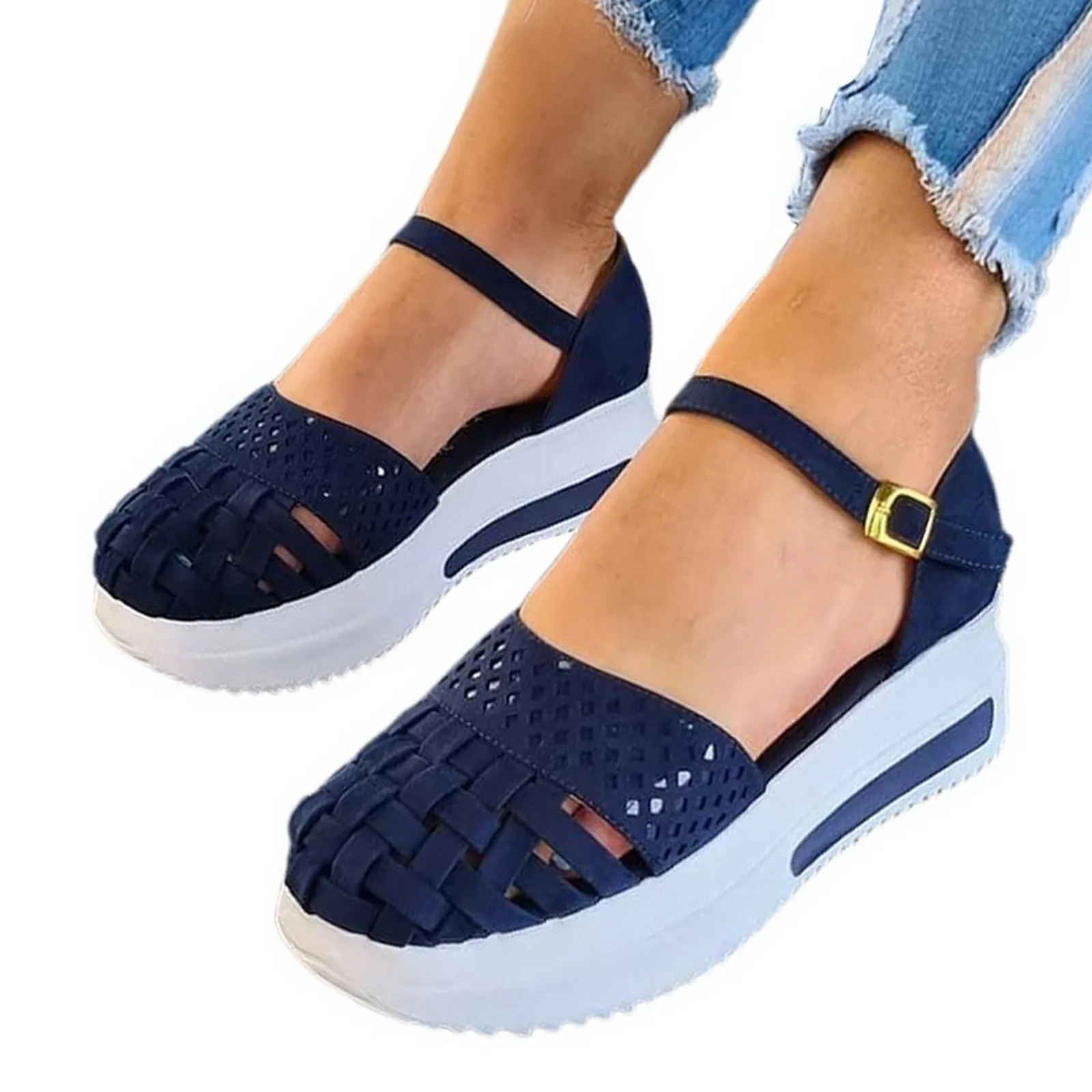 

Women Sandals New Summer Shoes Woman Plus Size 43 Heels Sandals For Wedges Chaussure Femme Casual Gladiator Platform Shoes Talon