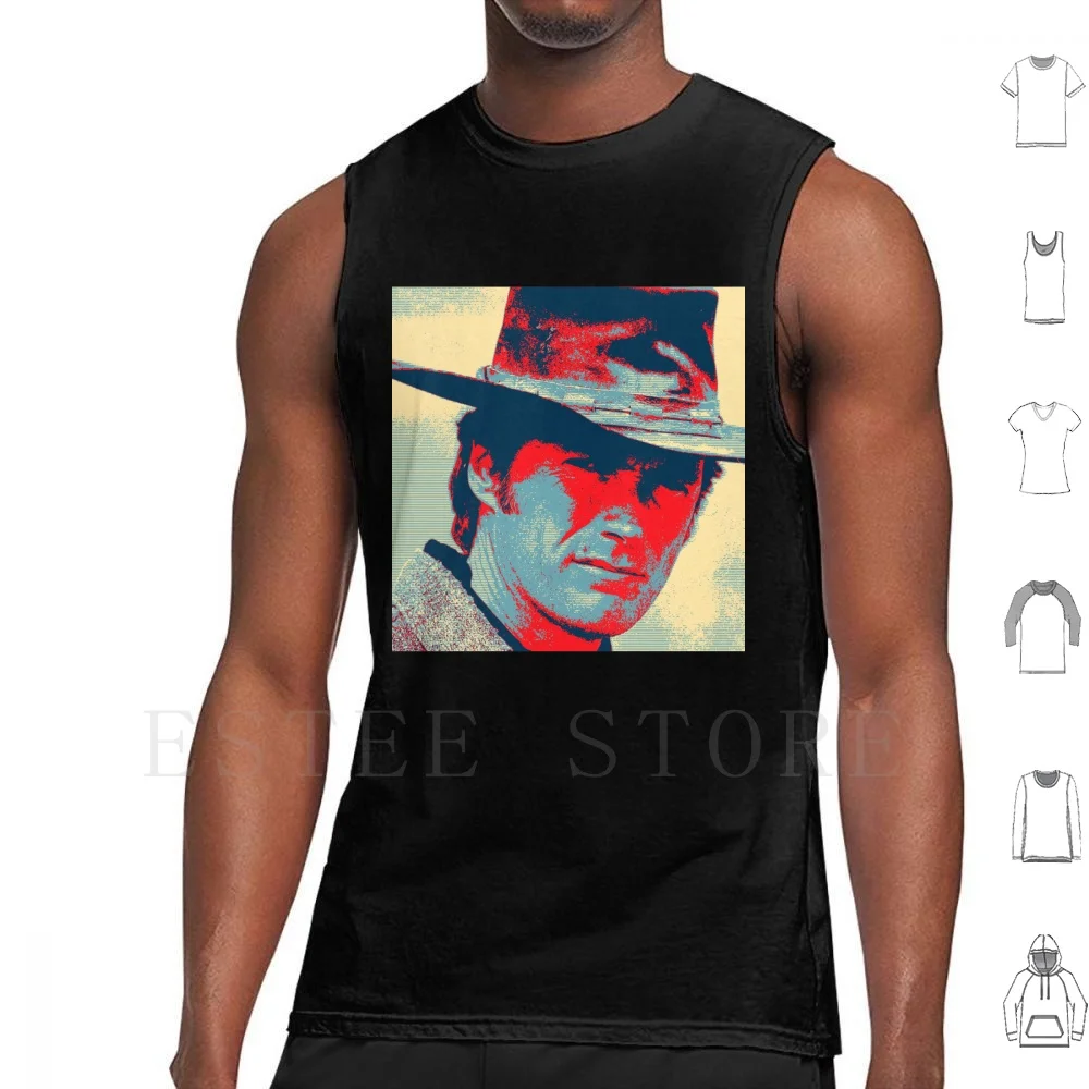 

Clint Eastwood Pop Art Cowboy Tank Tops Vest Sleeveless Clint Eastwood Pop Art Cowboy Legend Actor Wibberwacs