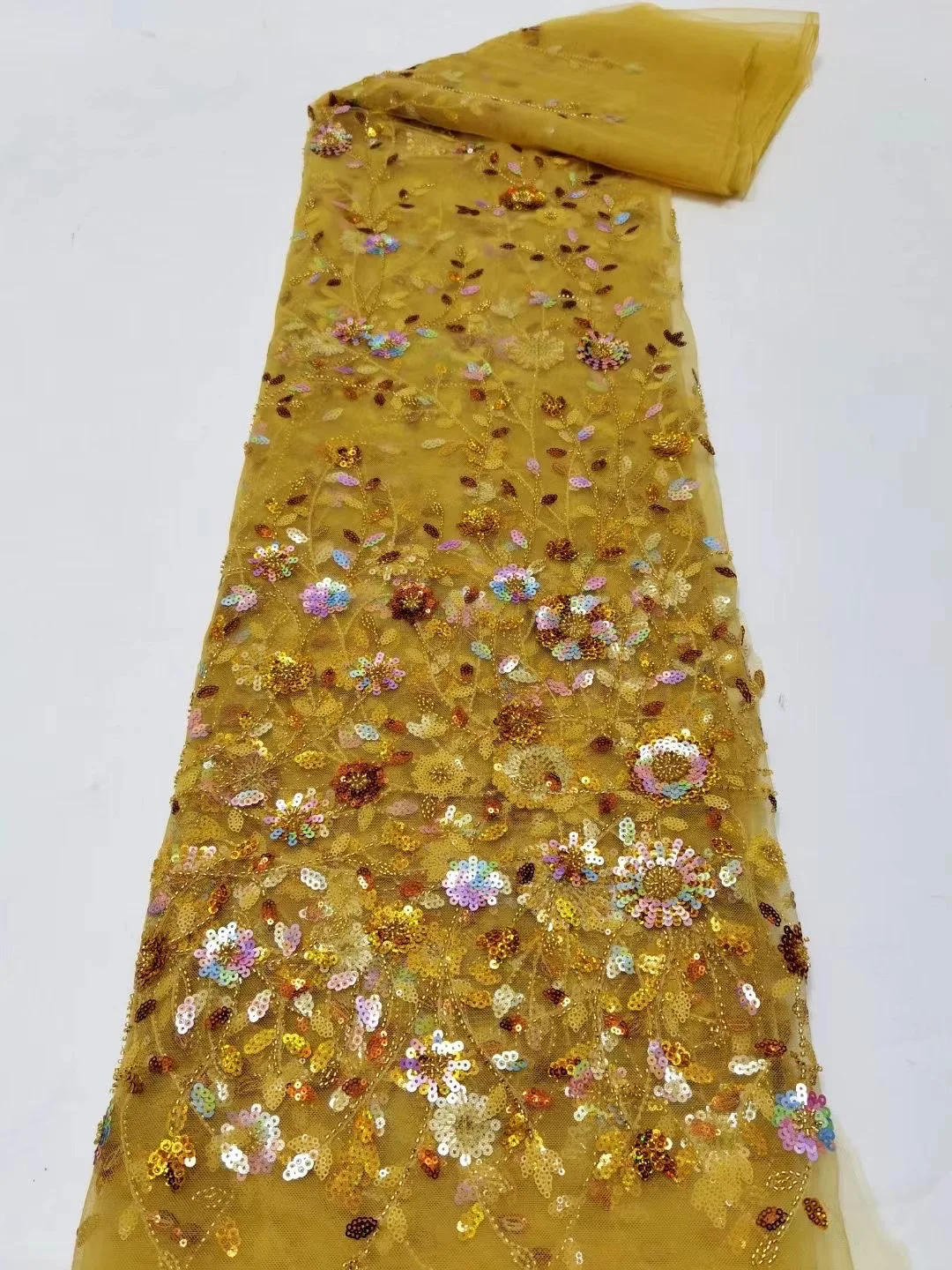 

Самые последние из бисера кружевной ткани, высокое качество африканская кружевная ткань, ручная работа кружевная ткань, французское кружев...