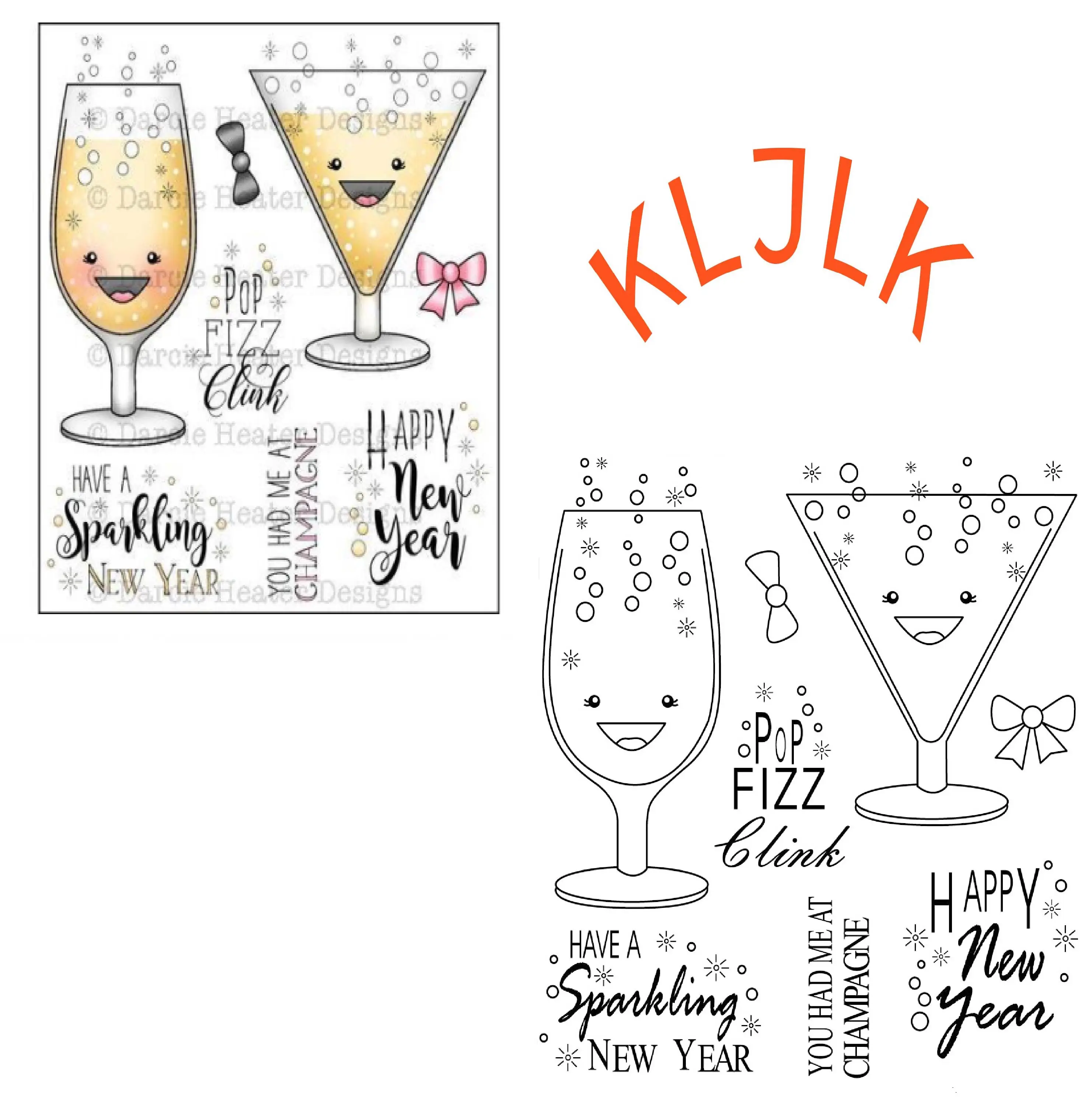 Новинка 2020 прозрачный силиконовый штамп для винного бокала печать скрапбукинга