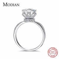 2018 new fashion classic soild 925 sterling silver wedding ring cz zircon jewelry party engagement brand rings for women gift