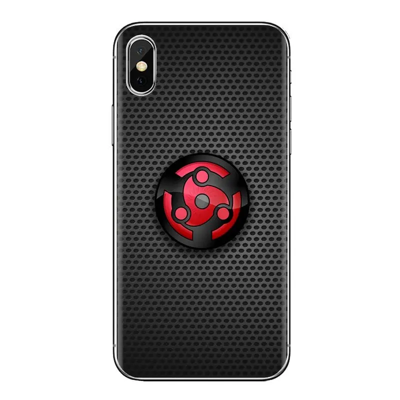 Мягкий чехол из ТПУ с принтом &quotНаруто сасуке Шаринган глаза для iPhone XS Max XR X 4 4S 5 5S