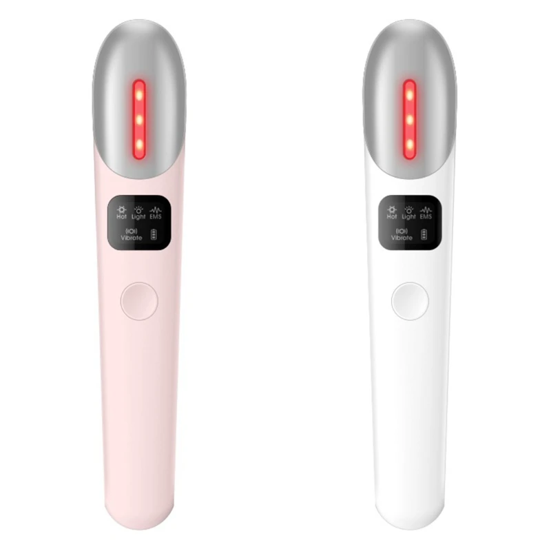 

EMS массажер для глаз вибрации красный светильник терапия против морщин, темных кругов под глазами против старения микротоков глаз Красота