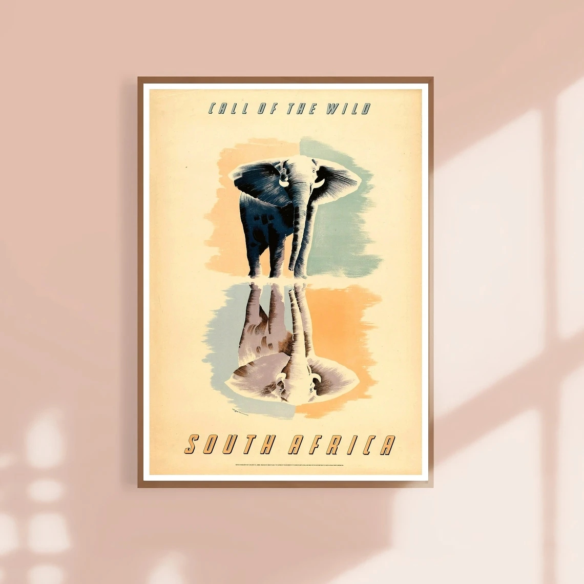 

Винтажный постер для путешествий в Южную Африку, художественный ретро постер на холсте, домашний декор, картина на стену, подарок