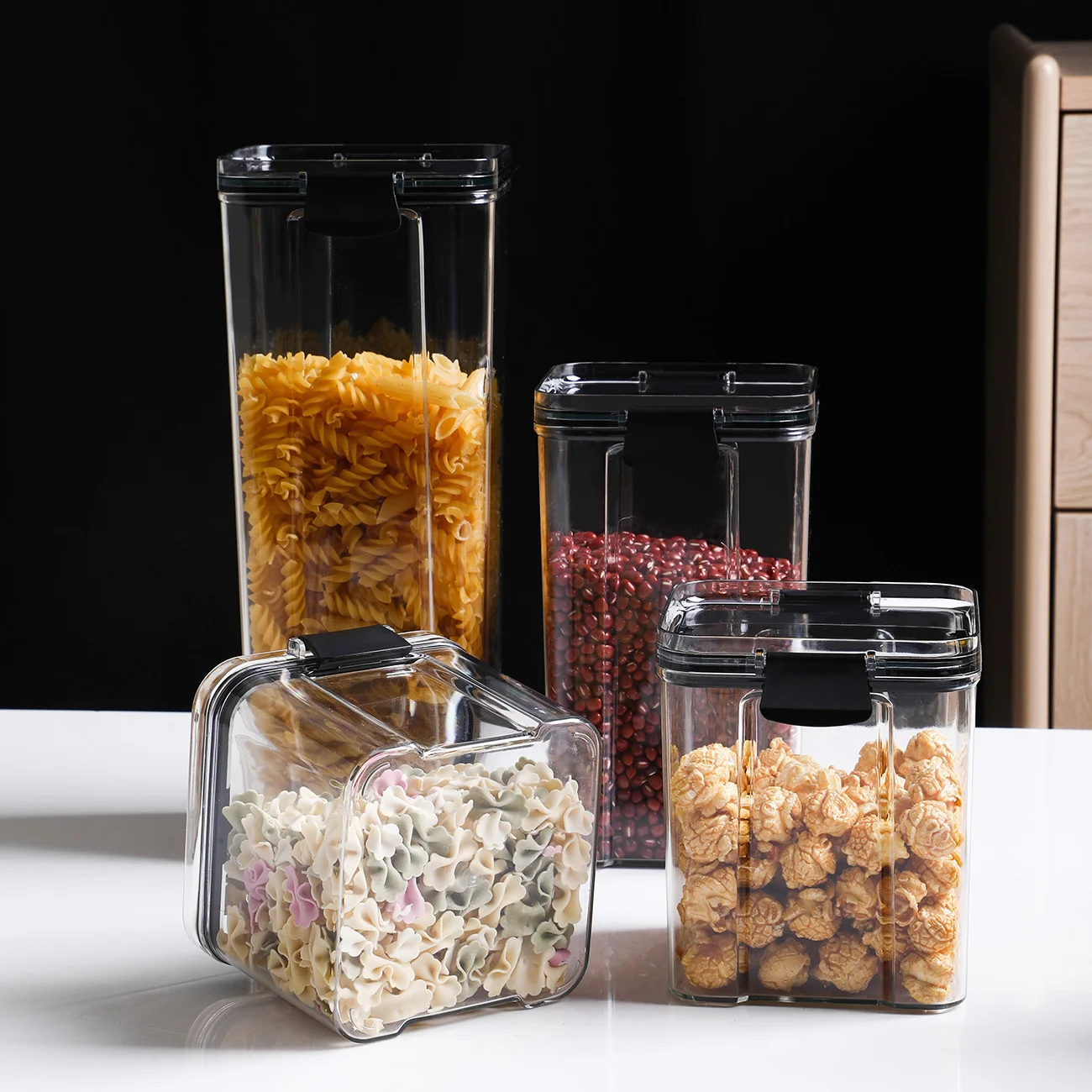 

Kitchen Sealed Plastic Food Storage Box Multigrain Storage Container Dried Fruit Tea Storage Tanks