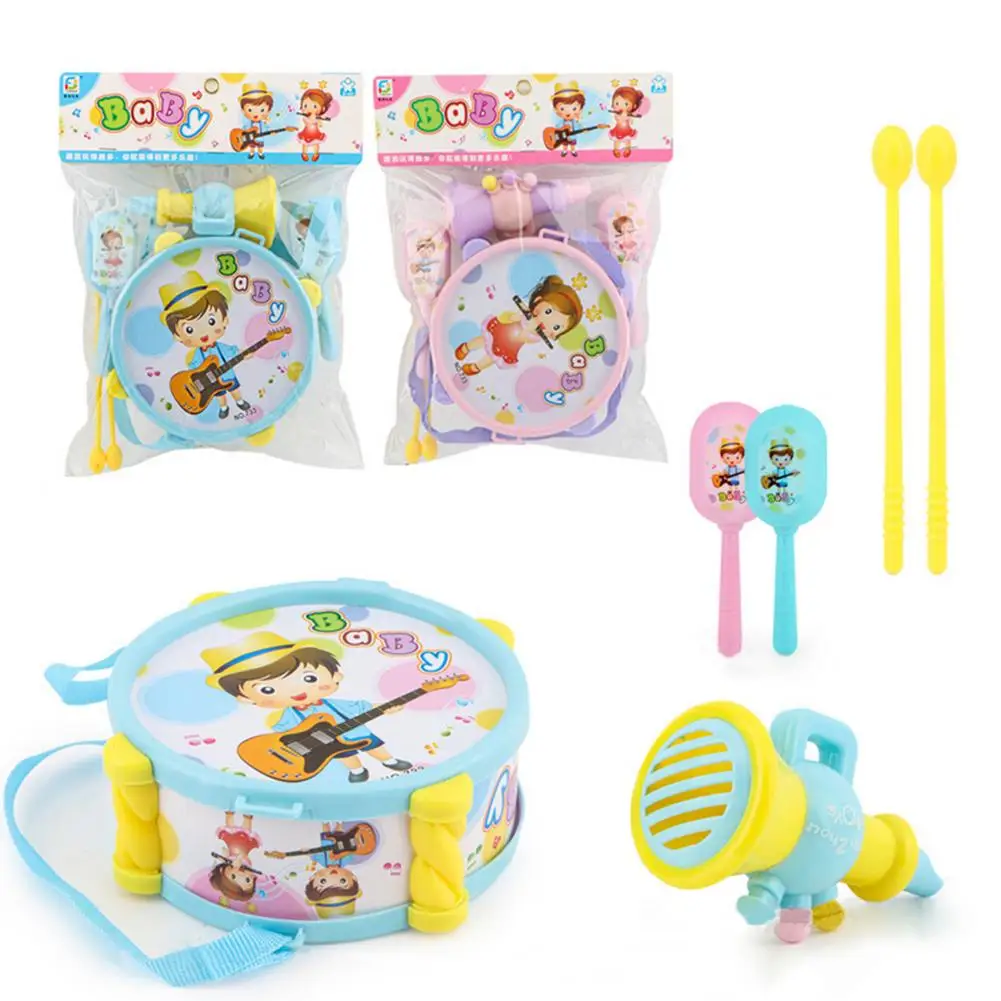 

1Set Toddler Percussion Instruments Preschool Musical Toys For Kids Children's Musical Hand Drum Toy For Birthday Gifts