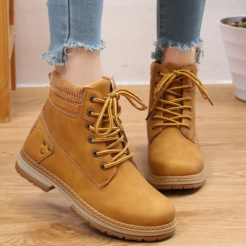 Женские офисные ботильоны Taoffen розовые повседневные на массивном каблуке с