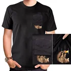 Модная футболка с карманом с принтом пива с падающим медведем, мужские и женские Рубашки, Топы в стиле хип-хоп, забавные хлопковые футболки