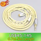 LN007624 8 ядро позолоченный + синтезирование палладий Серебряный OCC сплава кабель для AKG N5005 N30 N40 MMCX Sennheiser IE300 IE900 наушники