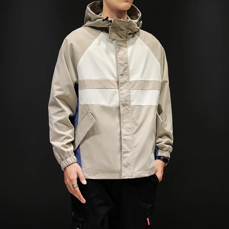 

Long Cold Impermeable Jacket Harakuju Liner Oversized Motorcycle Jacket Spring Windbreaker Chaquetas Hombre Men Clothing BY50JK