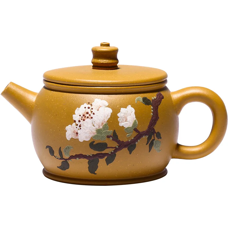 

Yixing purple clay teapot pure manual Decal teapot