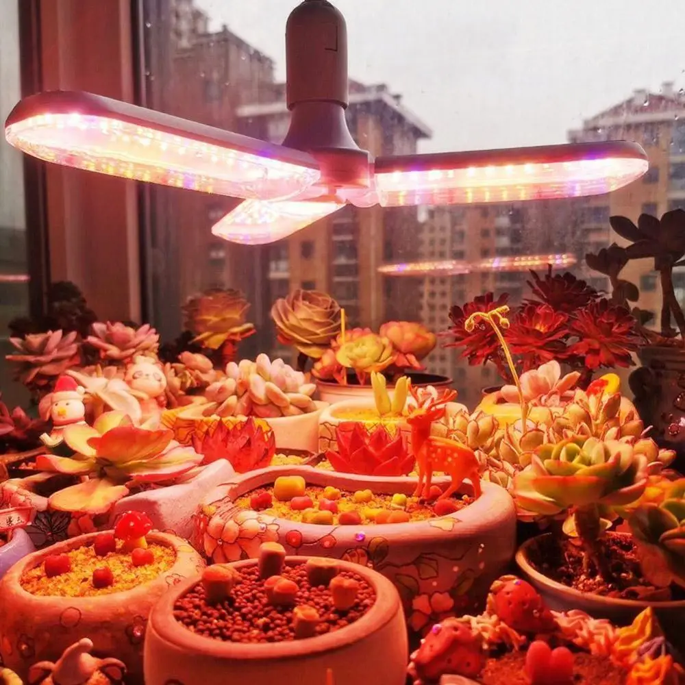 

E27 LED Grow Light AC85-265V Full Spectrum For Greenhouse Indoor Lamp Yield High and Plant Shape Flower Growth Adjustable P J3F0