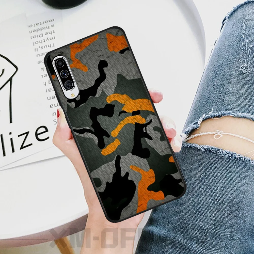 Камуфляжный военный армейский чехол для телефона с отверстием экрана Samsung A10 20 30 40