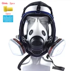 Новая химическая маска 6800, противогаз, пылезащитный респиратор, распылитель краски, пестицидов, силиконовые Полнолицевые фильтры для лабораторной сварки