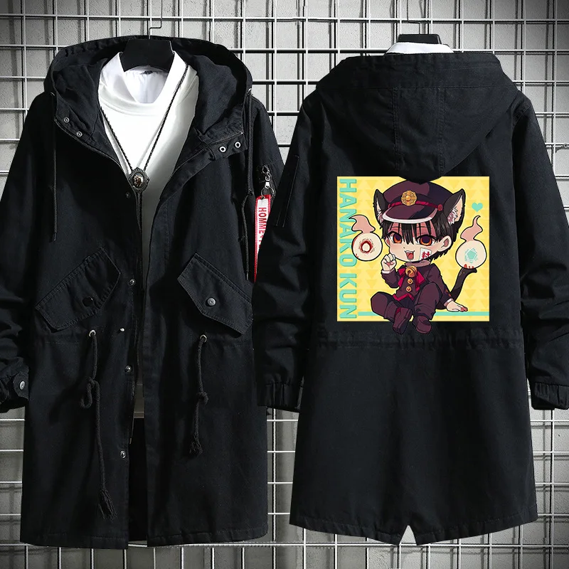 

Женский костюм для косплея Ханако-кун юги Амана, тренчкот с капюшоном в туалете, толстое теплое пальто на молнии с капюшоном в стиле Минамот...