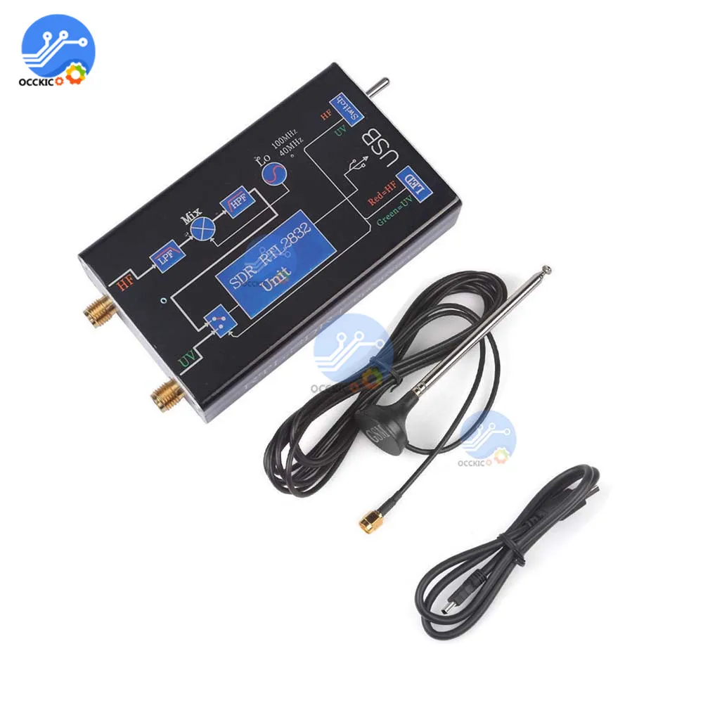 Радиоприемник USB Ham от 100 кгц до 1766 мгц полнодиапазонный уф приемник HF тюнер RTL2832U