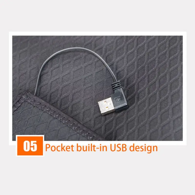 Интеллектуальная usb-нагревательная куртка, электрический нагревательный жилет, теплый уличный жилет, электрическая тепловая одежда, жилет для походов, рыбалки 1