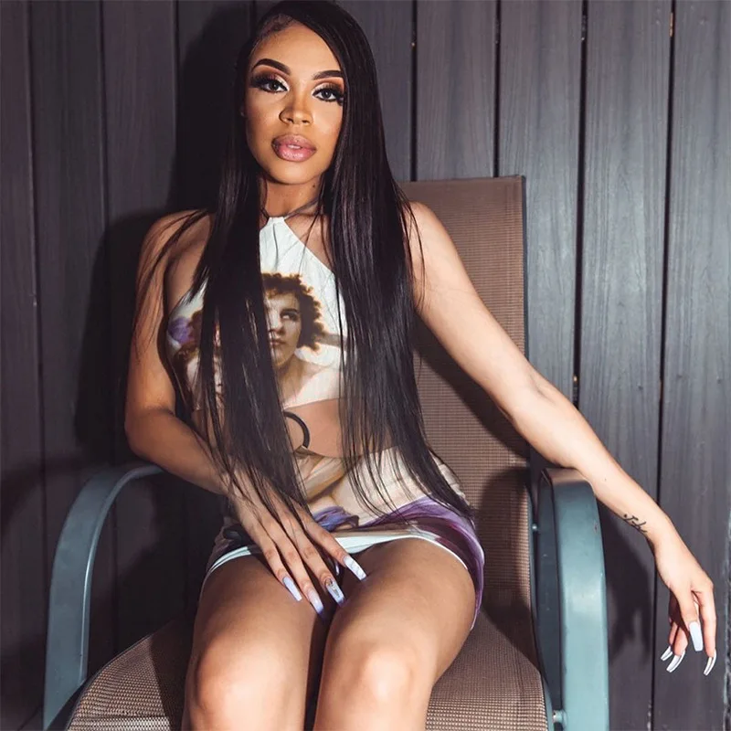 

Print Halter Dress Sleeveless Backless Cut out Patchwork Sexy Chic Mini Vestidos Woman Bodycon Dresses Party Club Wear