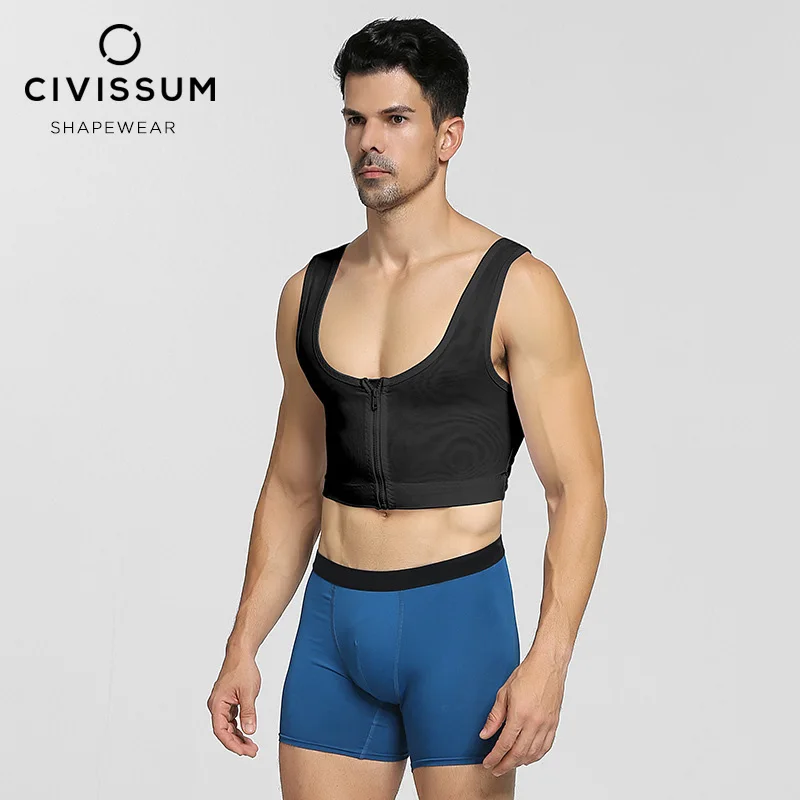 

CIVISSUM, новый мужской корсет, колготки, грудь, тянущийся назад, тонкий, дышащий
