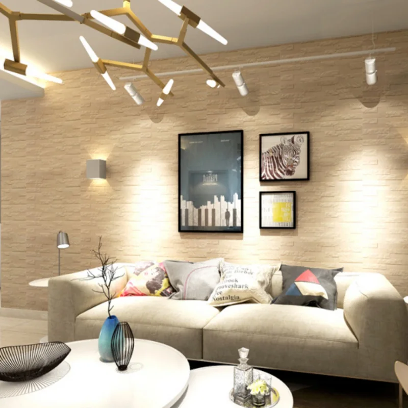 Водостойкие 3D панели из искусственного кирпича самоклеящиеся обои пенопласта