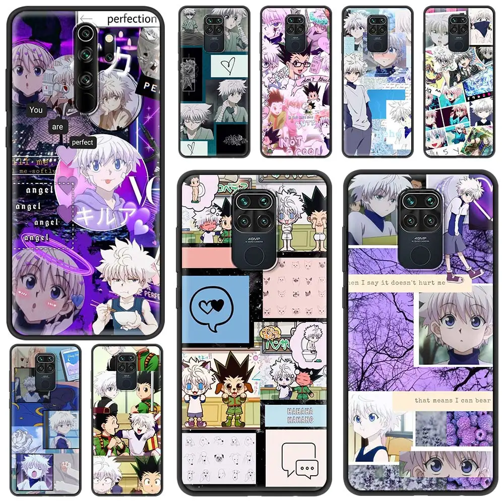 

Hunter X Hunter Killua Zoldyck Anime For Xiaomi Redmi Note 9S 9 8 10 Pro Max 7 8T 9T Black TPU Case for Redmi Note 8 2021 Fundas