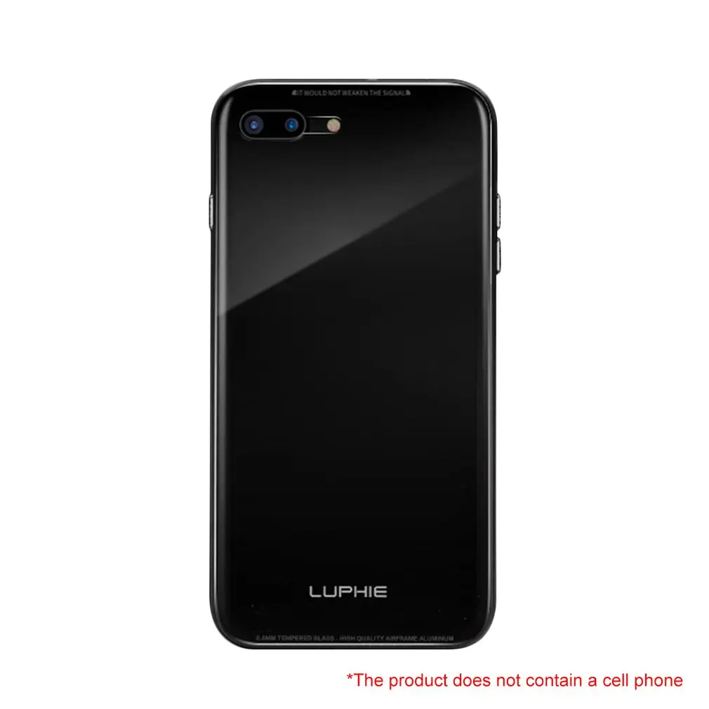 Metal Frame Phone Bumper Case With 9H Tempered Glass Back Cover Shockproof Protective For iPhone 8 plus |