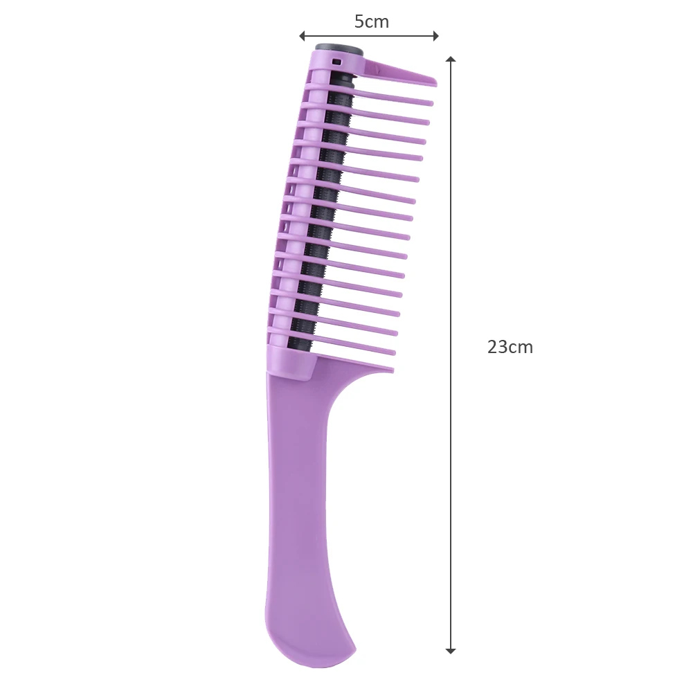 

Wide Tooth Hair Comb Anti Static Roller Curling Brush Salon Detangling Comb Barber Reduce Hair Loss Comb DIY Hairdressing Tools