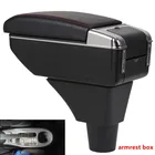 Подлокотник для toyota echo, центральный контейнер для хранения с USB-интерфейсом