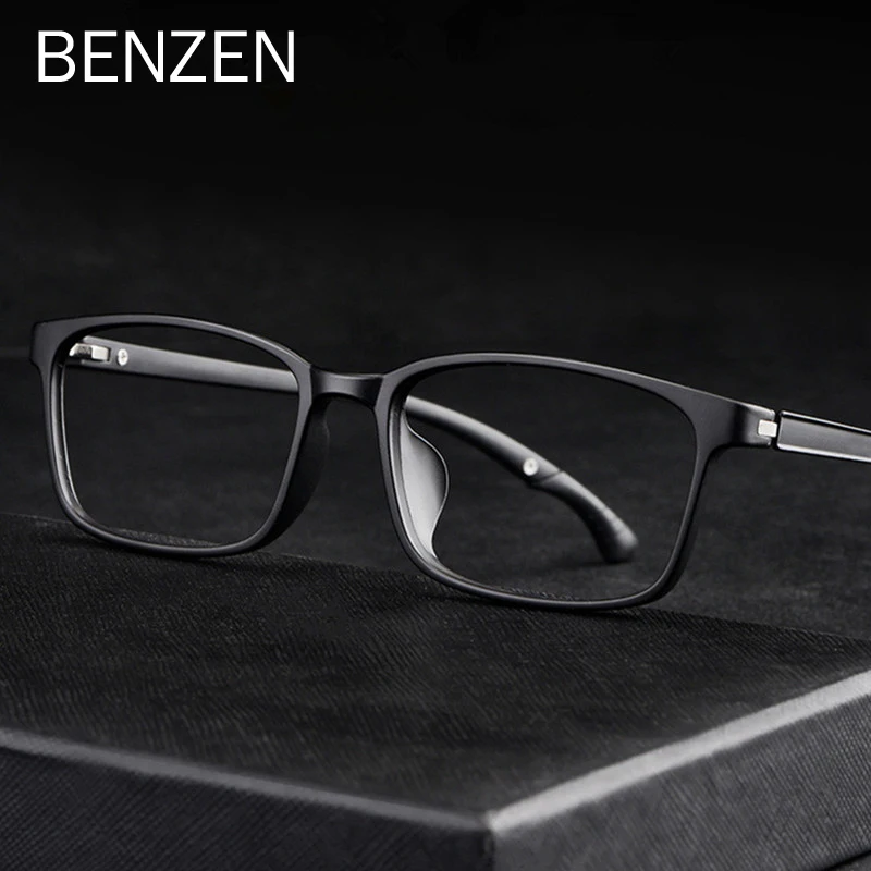 

BENZEN Prescription Eyeglasses Frame Men Business Optical Glasses Frame Ultralight TR Full Myopia Frame Glasses Male 5280