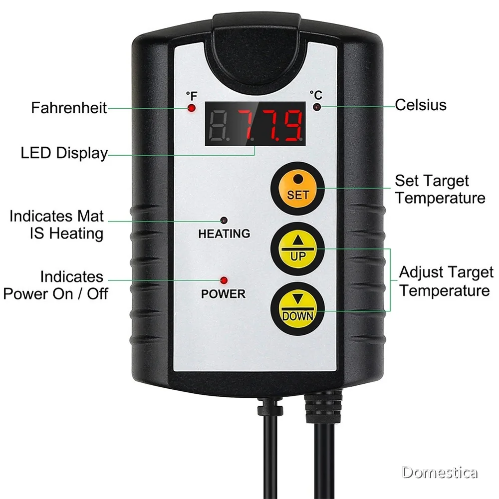 Регулятор температуры и влажности 110 В с цифровым дисплеем | Дом сад