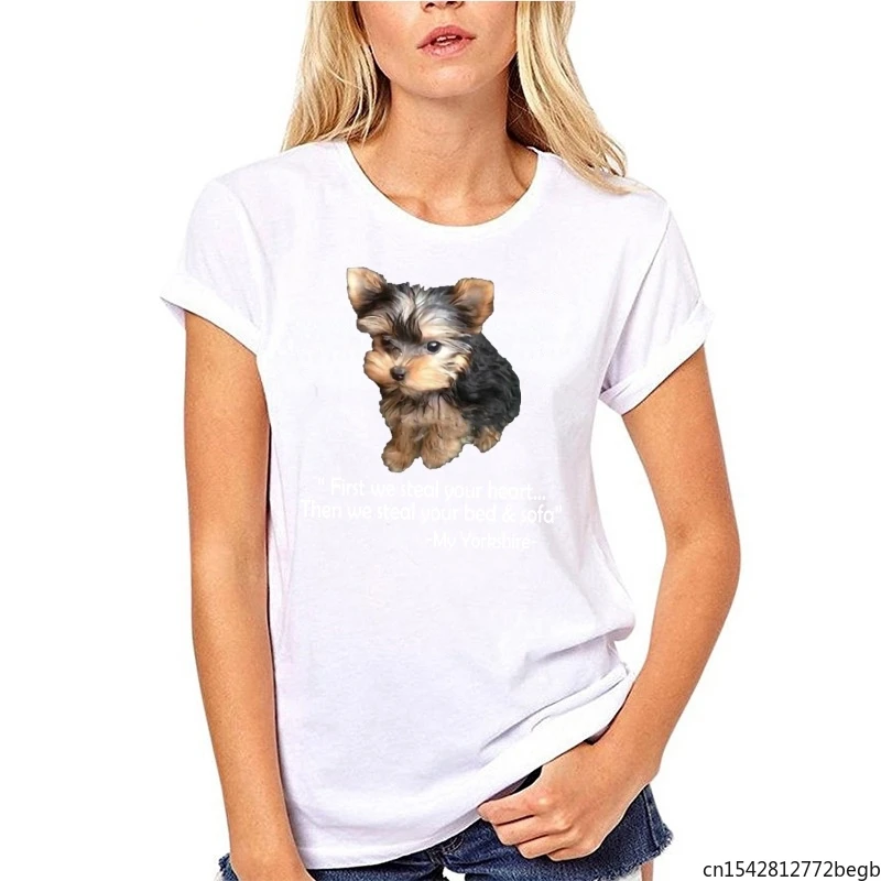 

First We Steal Your Heart Then We Steal Your Bed Sofa-My Yorkshire Women's T Shirt