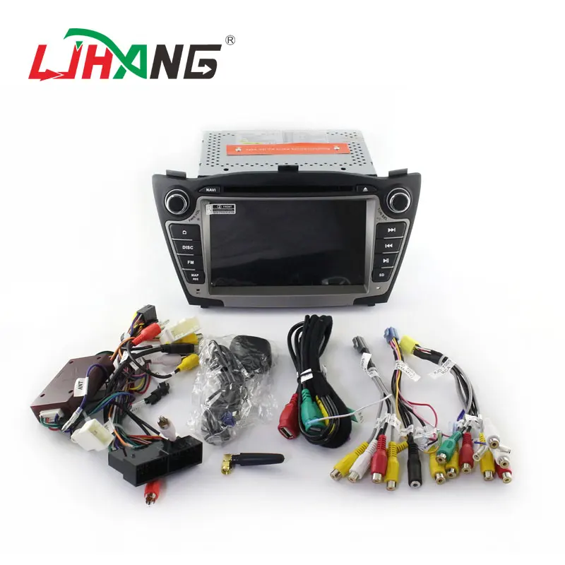Автомобильный DVD плеер LJHANG Android 10 для HYUNDAI TUCSON ix35 2009 2015 мультимедийный GPS навигатор