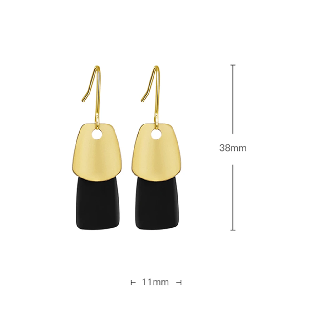 

2020 new fashion metal contrast color earrings drop fashionable temperament beautiful women's earrings and jewelry SHANGZHIHUA