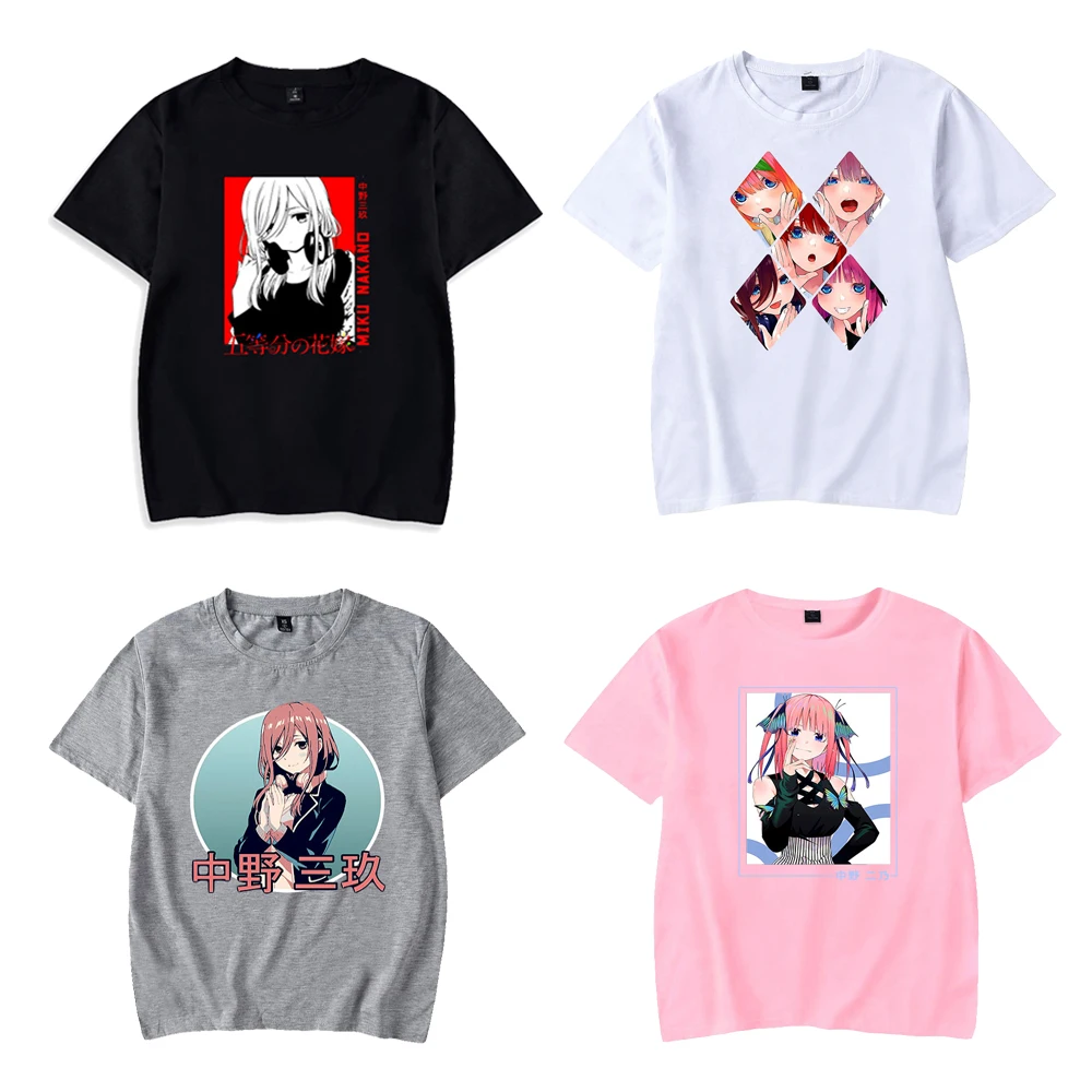 

New Printing The Quintessential Quintuplets T-Shirt Women Men Tees Summer O-neck Short Sleeve Kids t shirt Boys Girls Cool Tops