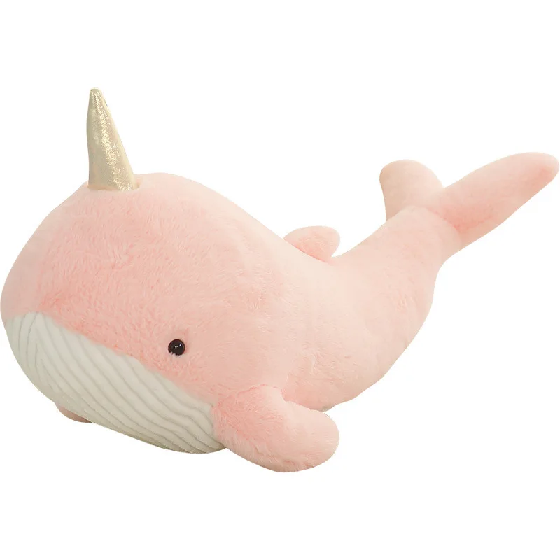 

New whale pillow large plush toy shark doll girl sleeping cushion gift ocean narwhal