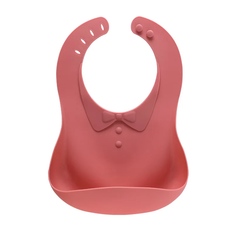 

Food Grade Silicon Waterproof Adjustable Collapsible Baby Bibs Solid Food Self Feeding Child Toddler Infant Kids Children Gift