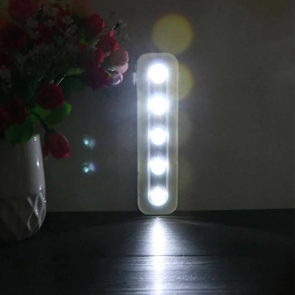 

Беспроводной ночник с 5 Светодиодами для кабинета, чулана, гардероба, лестницы, кухни, спальни, ночная лампа, лампа, светильник, ночник