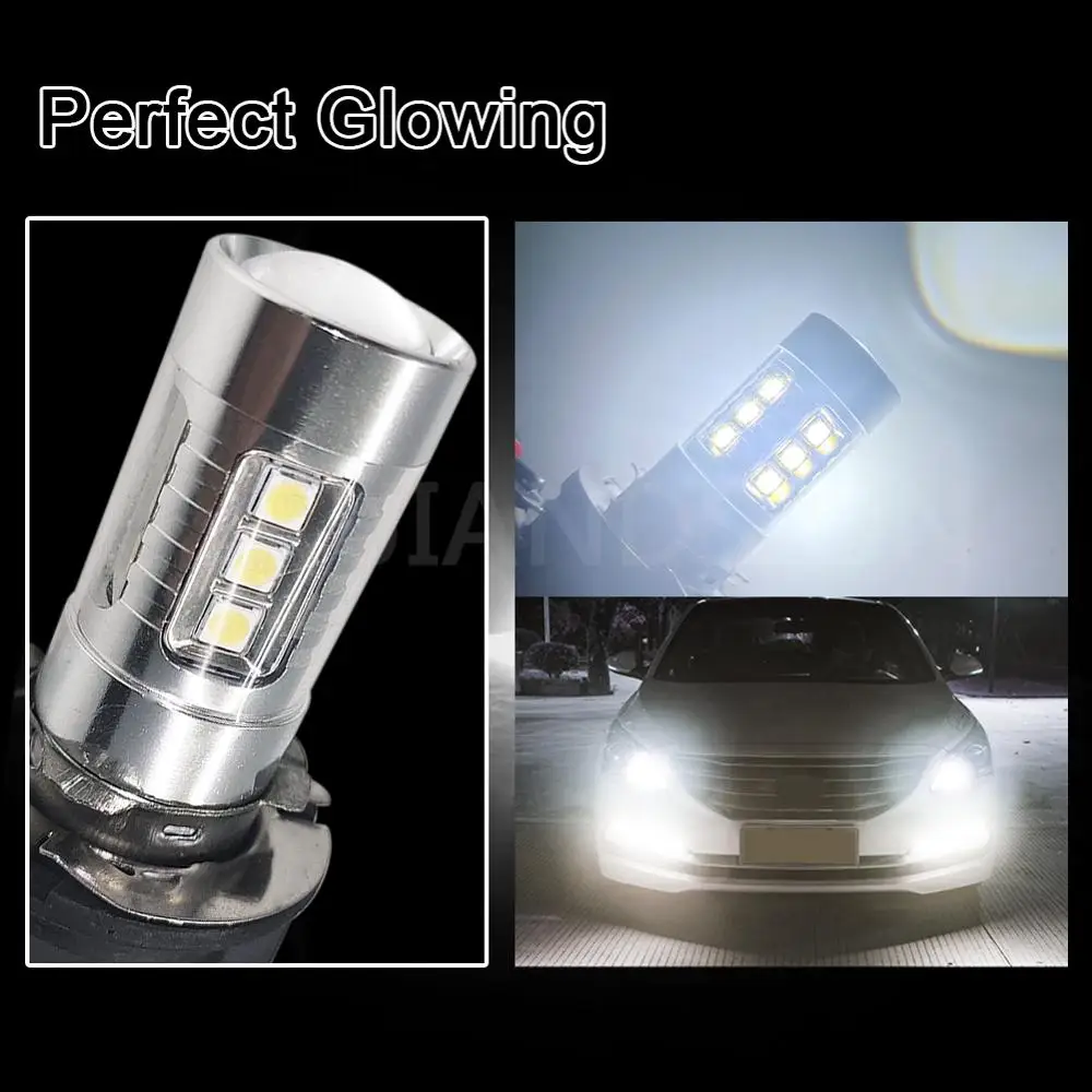 

2Pcs 3030SMD H11B Car Led Headlamp Auto Running Fog Light Bulb For KIA HeadLights 10V-30V 12V 24V White Yellow Amber 6000K 3000K