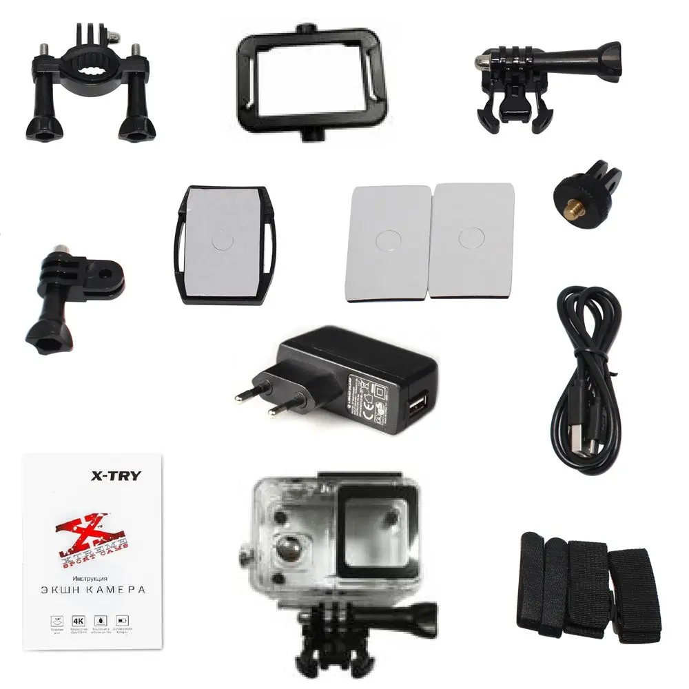 Цифровая камера X-TRY XTC502 GIMBAL REAL 4K/60FPS WDR WIFI POWER | Электроника