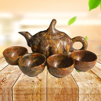 natural nuwa stone teapot colorful stone health care tea set jade tea cup teapot set high end tea set gifts crafts