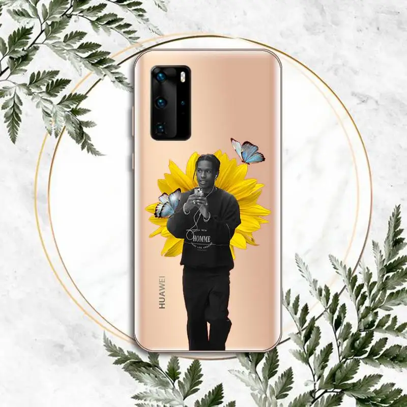 

ASAP Mob Asap Rocky Rapper Phone Case Clear Transparent for huawei honor P 40 30 20 lite Pro 10 i 8 9 x p smart 2019