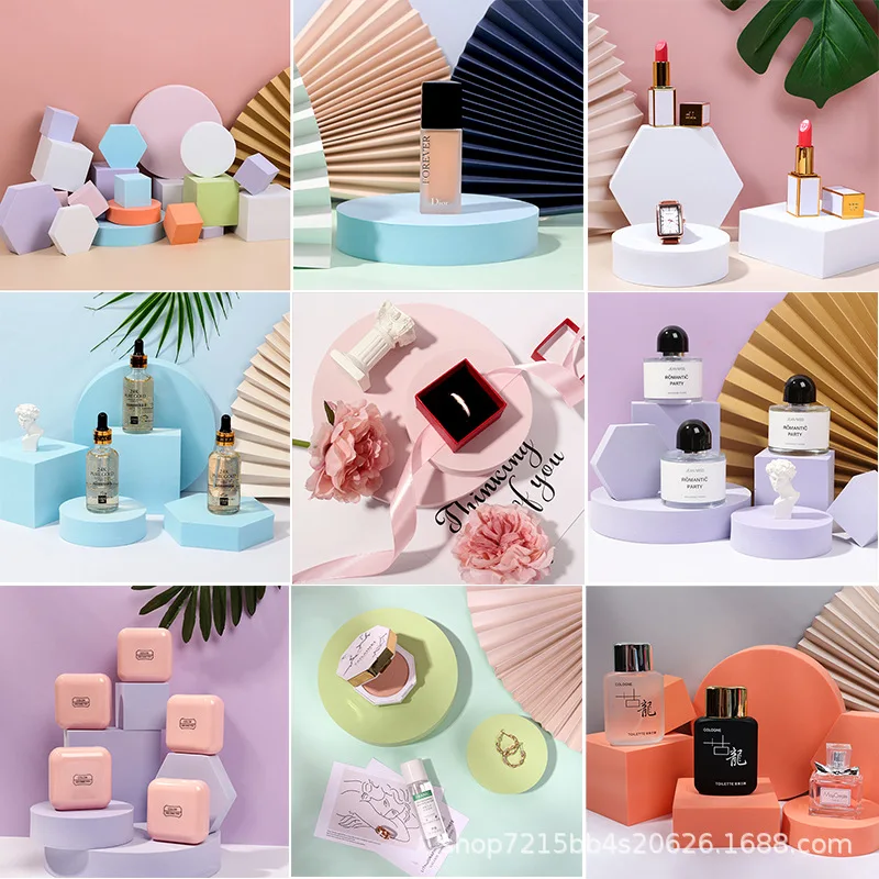 Ins Wind NetRed многоцветный геометрический стерео реквизит для съемки позирующие