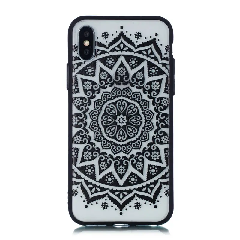6 JFWEN чехол с кружевными цветами для iphone XS Max X 8 7 Plus XR Чехол Жесткий PC чехол для телефона s для iphone X 7 8 6S Plus 5 5S SE чехол - Цвет: 6