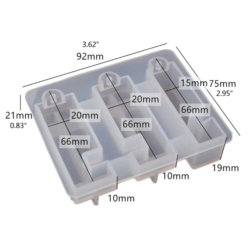 

13MC Protable Mobile Phone Stand Silicone Resin Mold Phone Holder Keychain Mold Tool