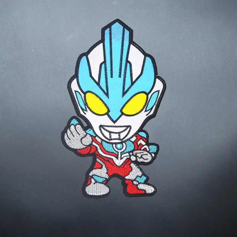 Милый робот Вышивка Аппликации Значки для маленьких детей Одежда DIY мультфильм