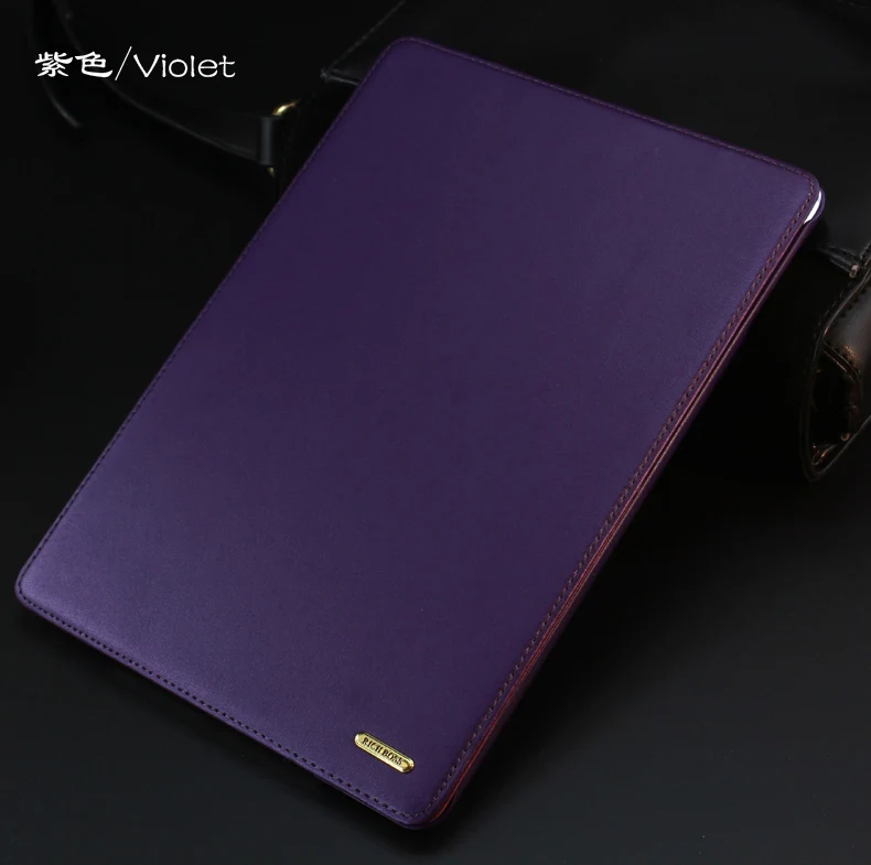 violet Кожаный чехол для, iPad 9,7 дюймов, A1893 и A1822 A1823, планшетный ПК, смарт, пробуждение, сон, подставка, защитный рукав, подарок - Цвет: violet