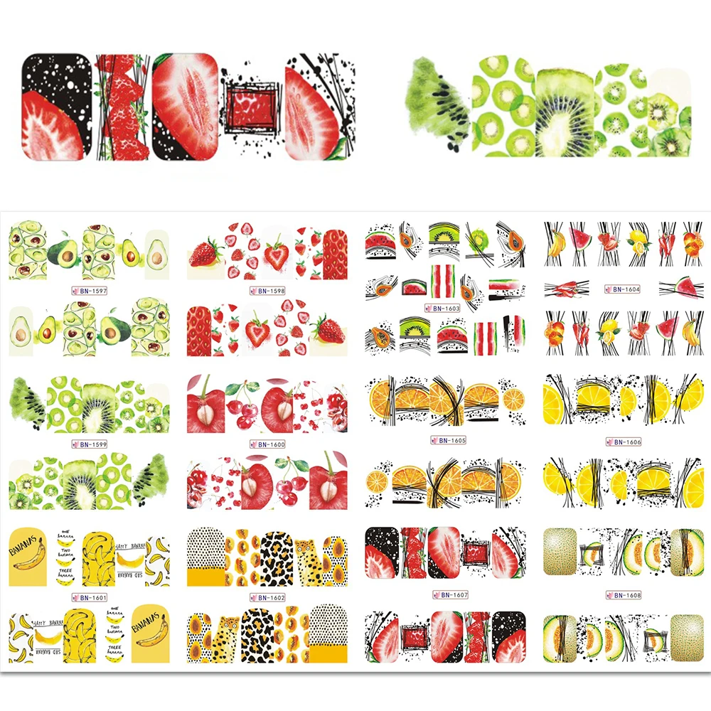 Наклейки для ногтей абстрактные линии |